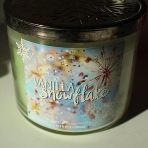Vanilla Snowflake candle